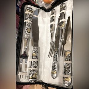 🇦🇷 Vintage Acero Inoxidable Argentina SS Silverware Flatware STUNNING 2 Tone